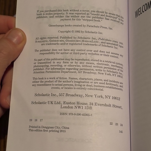 Goosebumps; 92, 93, 94 Set of 3 books first edition 2015 print Mint Condition! - Picture 7 of 7